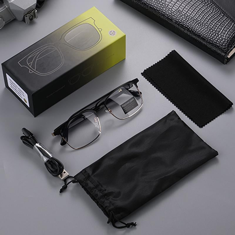 KOIPSSE Smart Glasses, Fashionable Wireless Smart Glasses, Audio Call Voice Assistant Glasses, Universal Protective Eyewear, Wearable Smart Glasses