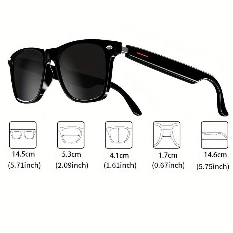 Wireless Bluetooth-Compatible Smart Glasses, Wireless Headphone Smart Glasses, Blue Light Glasses, Creative Smart Sports Glasses for Driving, Outdoor Hiking & Cycling