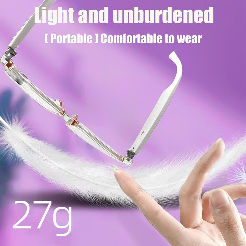 Smart Glasses, Anti-Blue Light Smart Glasses, Wireless Voice Assistant Glasses, Bluetooth-Compatible Smart Glasses for Men & Women