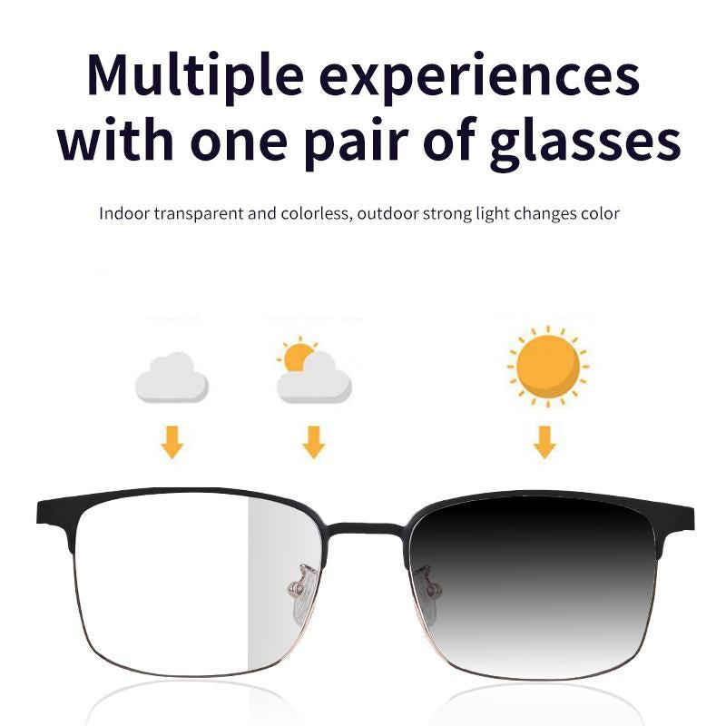 Pengteng Magnetic Charging Design Smart Glasses, Fashionable Touch Smart Glasses, Color Changing Lenses Glasses Suitable for Men and Women