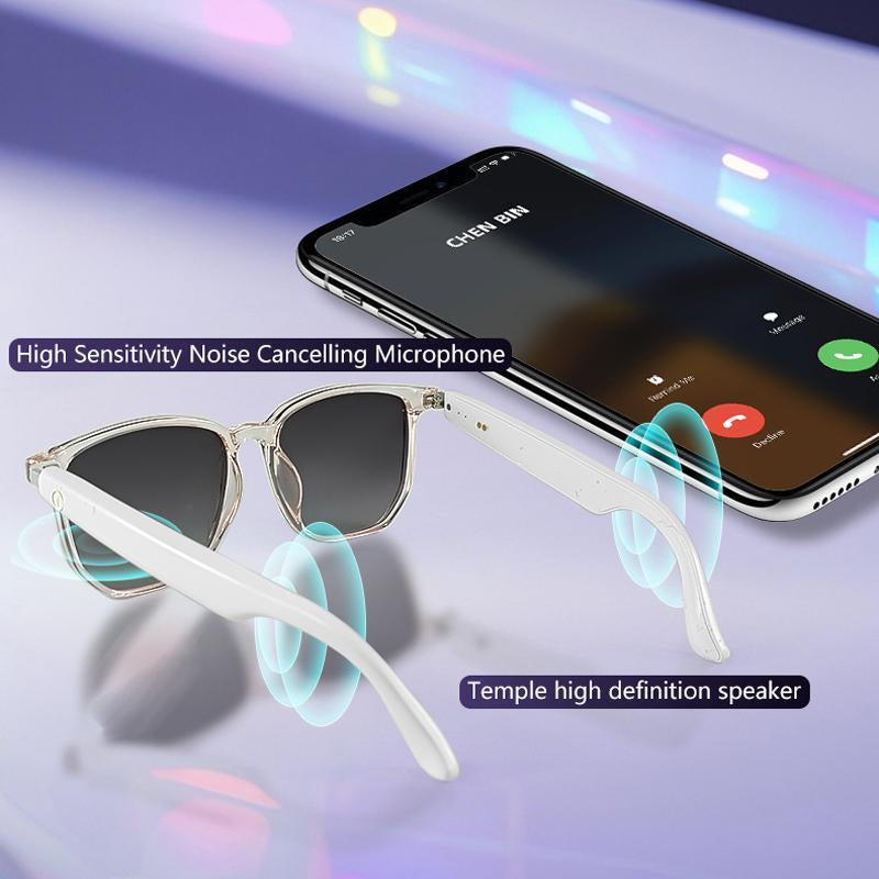 Touch Control Smart Glasses, 1 Count Wireless Smart Glasses with Mic, Smart Anti-Blue Light Glasses, Bluetooth-Compatible Smart Glasses for Men & Women, Wireless Audio Glasses, Multifunctional Smart Glasses