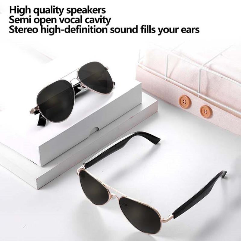 Smart Glasses, Music Earphone Smart Glasses, Music & Call Glasses, Sunglasses with UV380 Protective, Smart & Wearable Devices