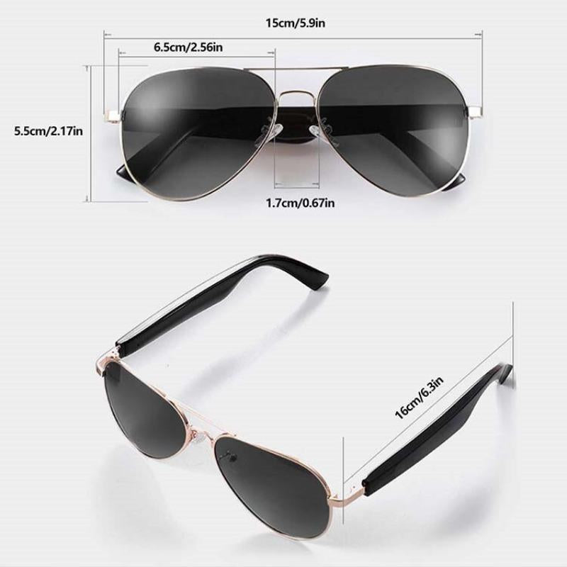 Smart Glasses, Music Earphone Smart Glasses, Music & Call Glasses, Sunglasses with UV380 Protective, Smart & Wearable Devices
