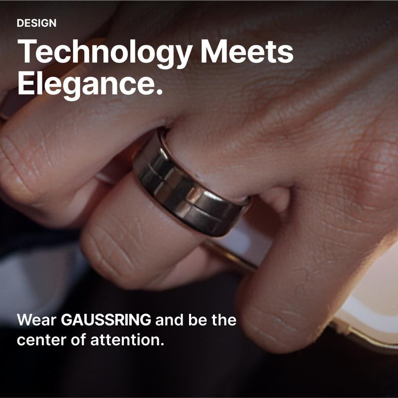 Smart Ring with Bluetooth Tracker, Multifunctional Smart Ring, Waterproof Smart Ring with Blood Oxygen & Heart Rate Monitoring, Fashionable Lightweight Sports Ring for Men & Women