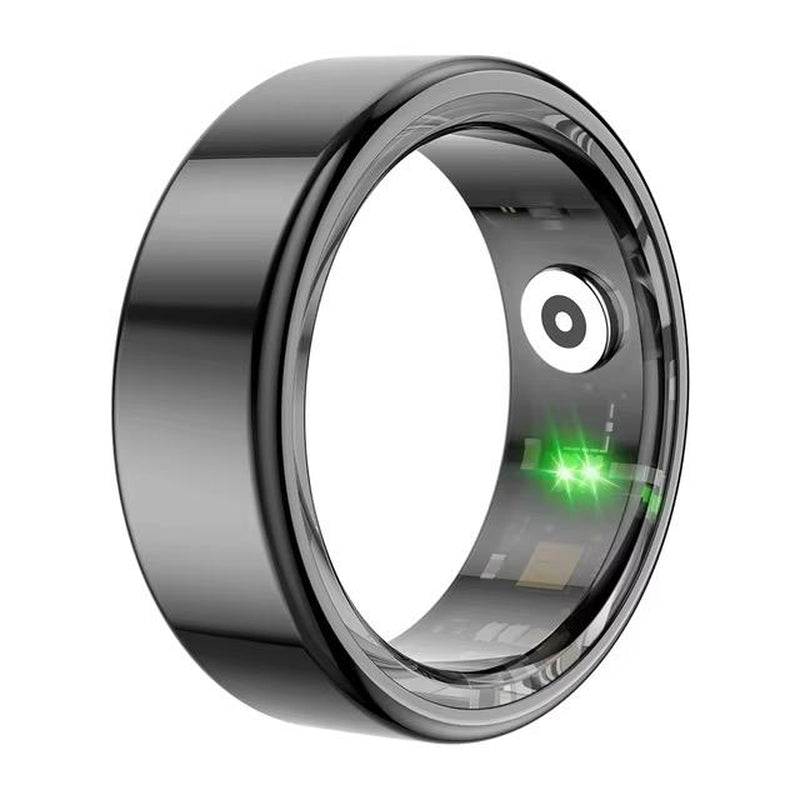 COLMI R02 Smart Ring - Military Grade Titanium Steel Shell, Health Monitoring, IP68 & 5ATM Waterproof, Multi-Sport