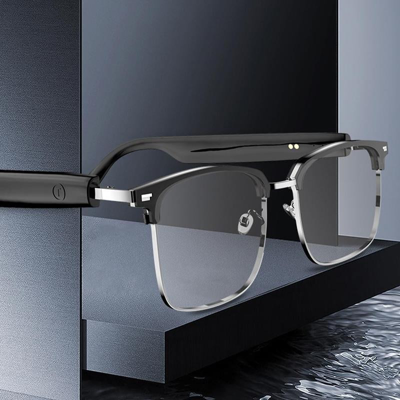 Smart Glasses, Wireless Smart Glasses with Magnetic Charging, AI Smart Glasses for Music & Call Navigation Conference, Suitable for Men and Women, Smart Glass Eyewear, Smartglassbluetooth, Wearable