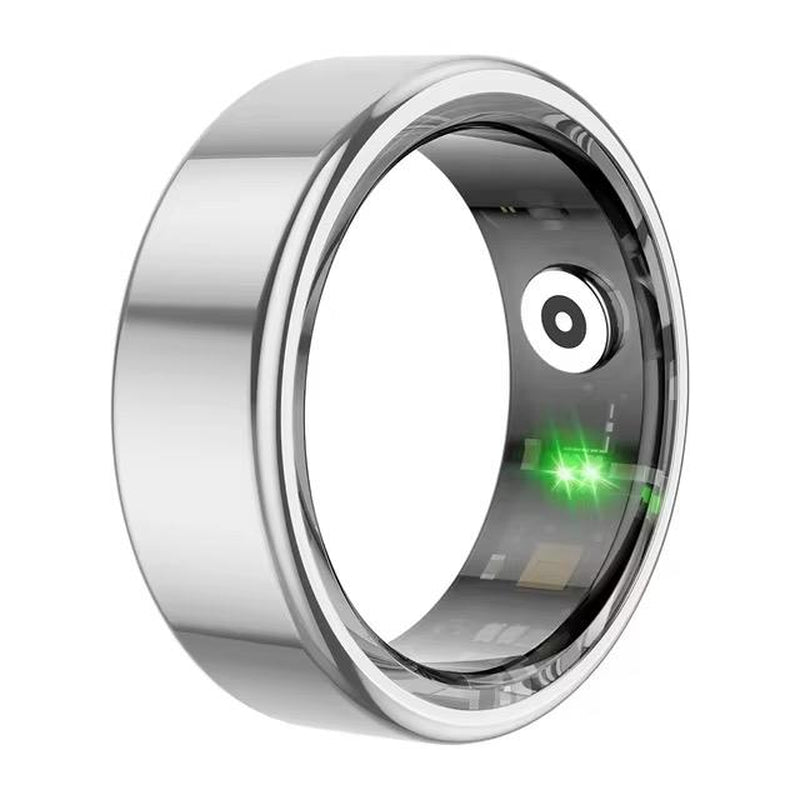 COLMI R02 Smart Ring - Military Grade Titanium Steel Shell, Health Monitoring, IP68 & 5ATM Waterproof, Multi-Sport