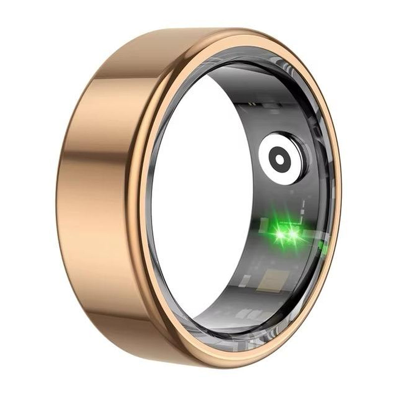 COLMI R02 Smart Ring - Military Grade Titanium Steel Shell, Health Monitoring, IP68 & 5ATM Waterproof, Multi-Sport