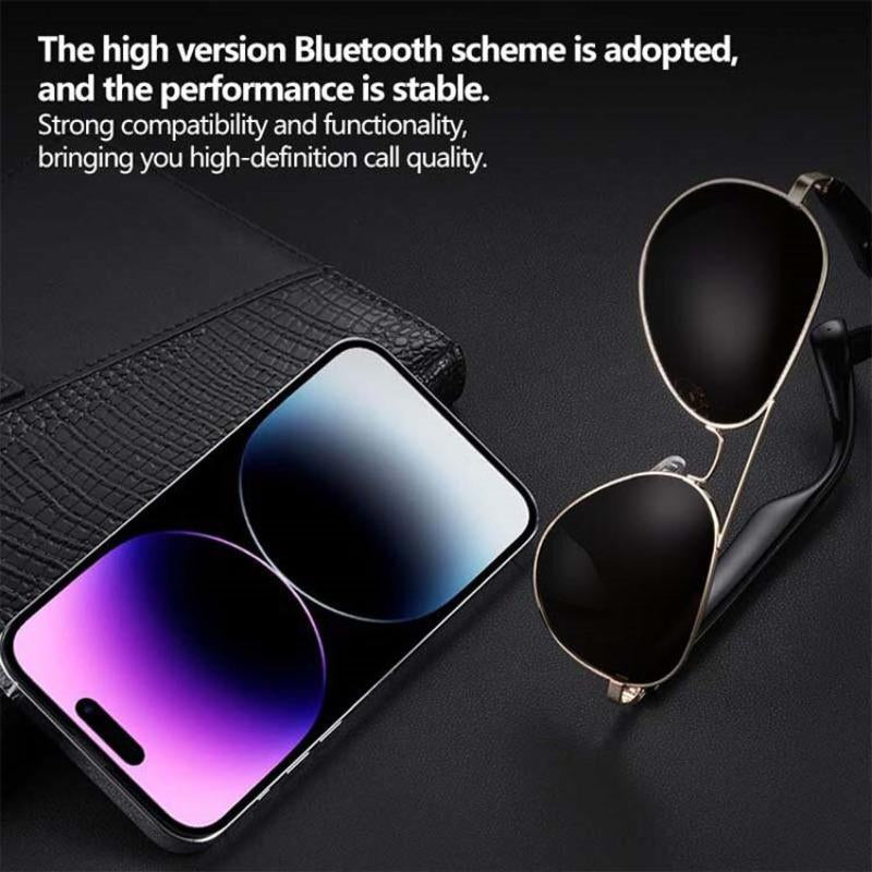 Smart Glasses, Music Earphone Smart Glasses, Music & Call Glasses, Sunglasses with UV380 Protective, Smart & Wearable Devices