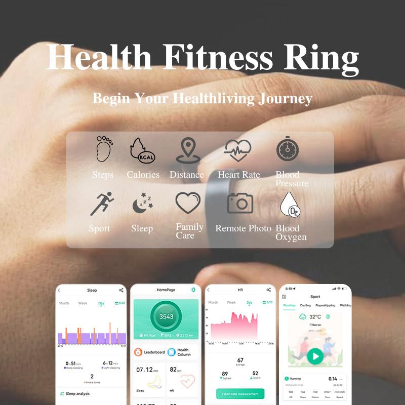 Smart Ring with Charging Case for Women& Men,Health Fitness Sleep Activity Tracker,No Monthly Fee,Running/Golf 8 Sports Monitoring,Heart Rate/Blood Pressure/Blood Oxygen,Steps/Calorie,5 ATM IP68 Waterproof Wearable Devices,Great Gift for Healthyliving