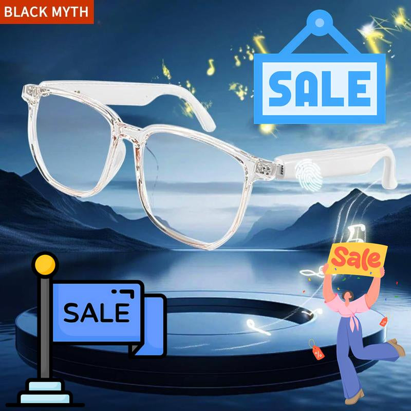 2025 Smart Glasses, Multifunctional Anti-Blue Light Glasses, Touch Control Wireless Glasses for Women, Bluetooth-Compatible Smart Glasses for Men & Women, Father'S Day Gifts