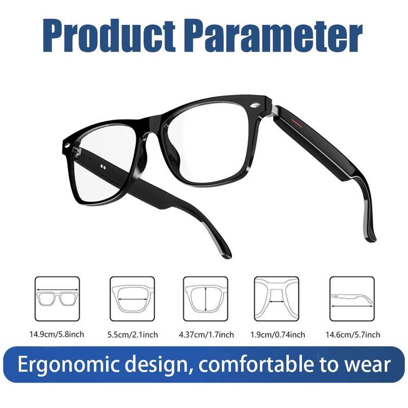 LAXASFIT Smart Glasses, Wireless Headphone Smart Glasses for Iphone Android Phone, Smart Glasses Sports Sunglasses with Mic, Summer Outing Essentials