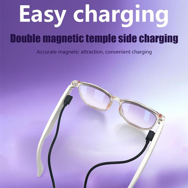 Smart Glasses, Anti-Blue Light Smart Glasses, Wireless Voice Assistant Glasses, Bluetooth-Compatible Smart Glasses for Men & Women