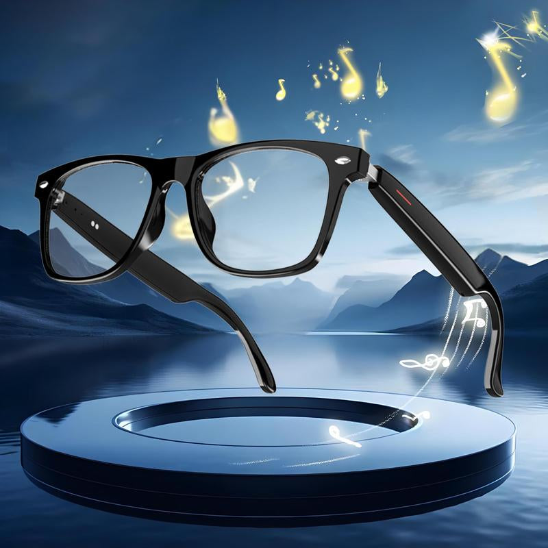 SENBONO Multifunctional Smart Glasses, Wireless Earphone Anti-Blue Light Smart Glasses, Creative Smart Sports Glasses, Wearable Smart Glasses with Mic for Home & Daily Use